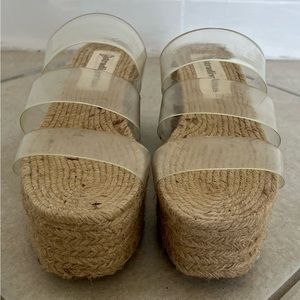 Stradivarius  espadrille platform sandals